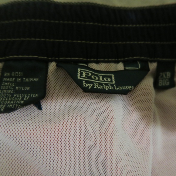 VTG 90s Ralph Lauren Swimwear Boardshorts 2XB 42x9 - Picture 4 of 6